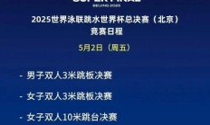 开云官网:2025北京跳水世界杯总决赛赛程时间表 中国“梦之队”参赛名单